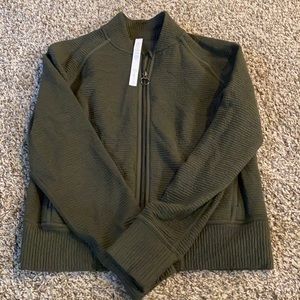 Lululemon olive bomber jacket